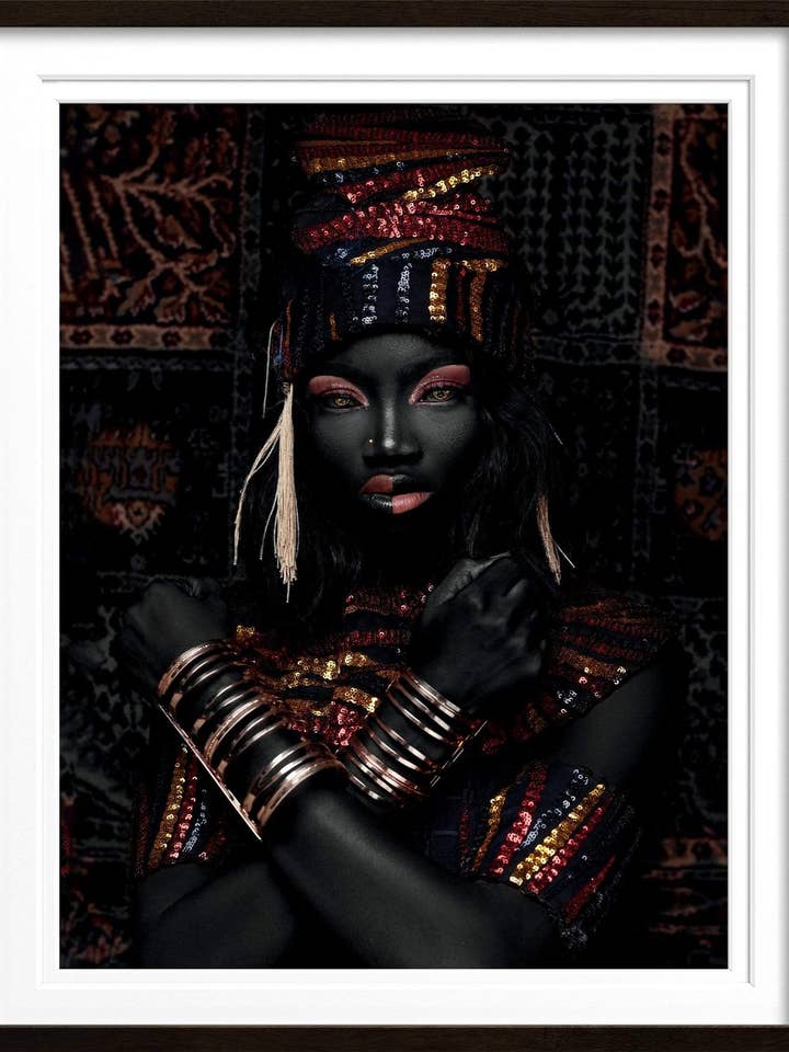 Nefertiti - XL - 100x125cm - Schwarz für den Großhandel von Ivhu