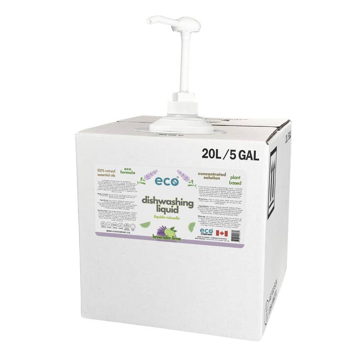 Eco Company - Wholesale Dish soap - Dishwashing Liquid - Lavender Lime (20L Refill Box)4