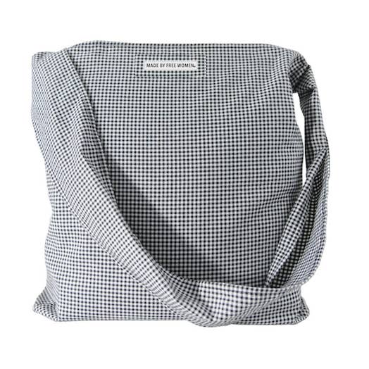 BOYFRIEND SHIRT BAG HOUNDSTOOTH for wholesale by MADE FREE®