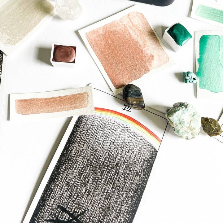 Redbud Pigment Co. LLC - Wholesale Palette/Mixing Tray - The Oracle - Travel Palette