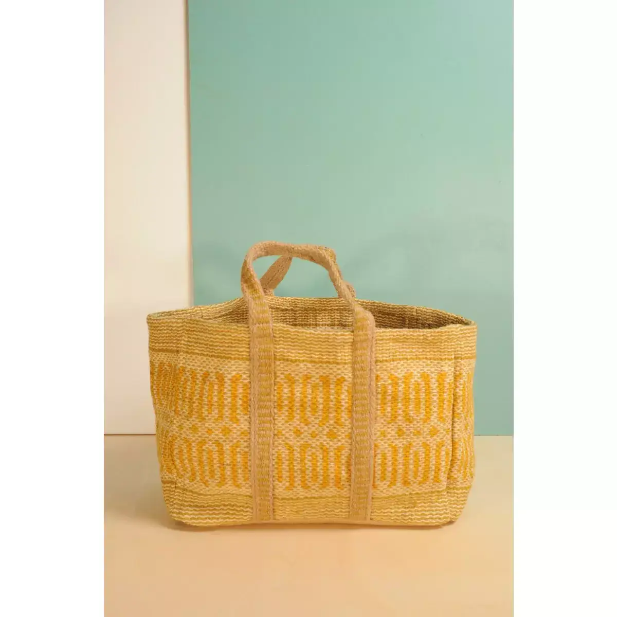 B A O B A B - Mode - Wholesale Tote bag – Women's - SOFY Bag in Jute with LEMON Print1