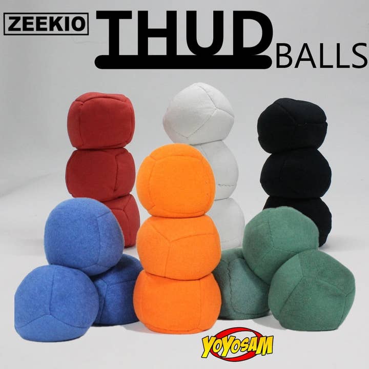 YoYo Sam - Wholesale Fidget toy – Kids - Zeekio Thud Juggling Ball Set - Lightweight 90g Beanbag Ball - Super Soft - Set of Three (3) Zeekio6