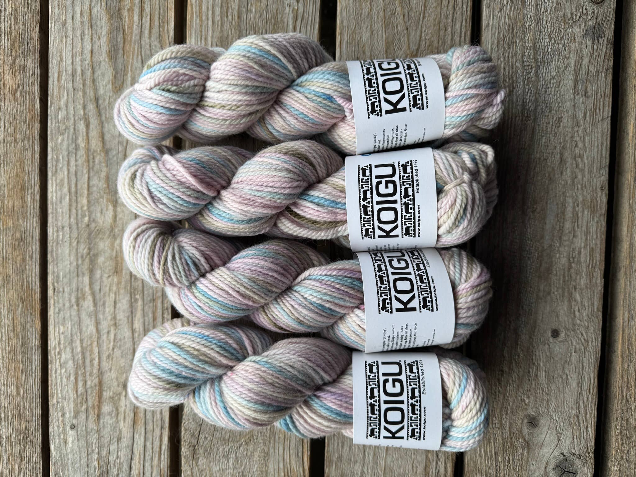 Koigu Wool Designs - Wholesale Yarn - Chelsea Aran Merino Yarn -group B12