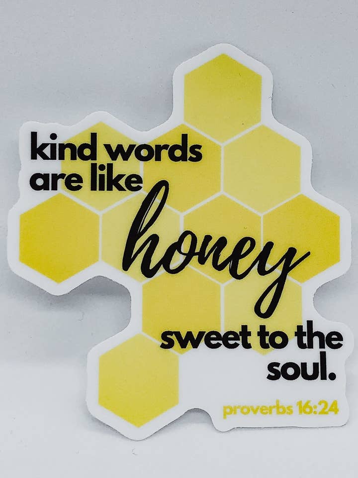 Sticker découpé au miel pour la vente par Alyse Yvonne Designs