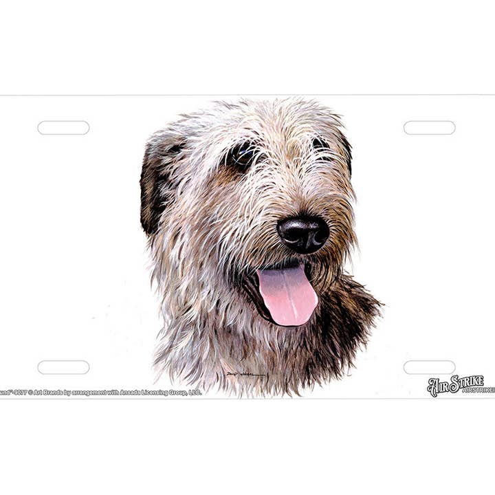 "Irish Wolfhound" - Decorative License Plate for wholesale by Airstrike