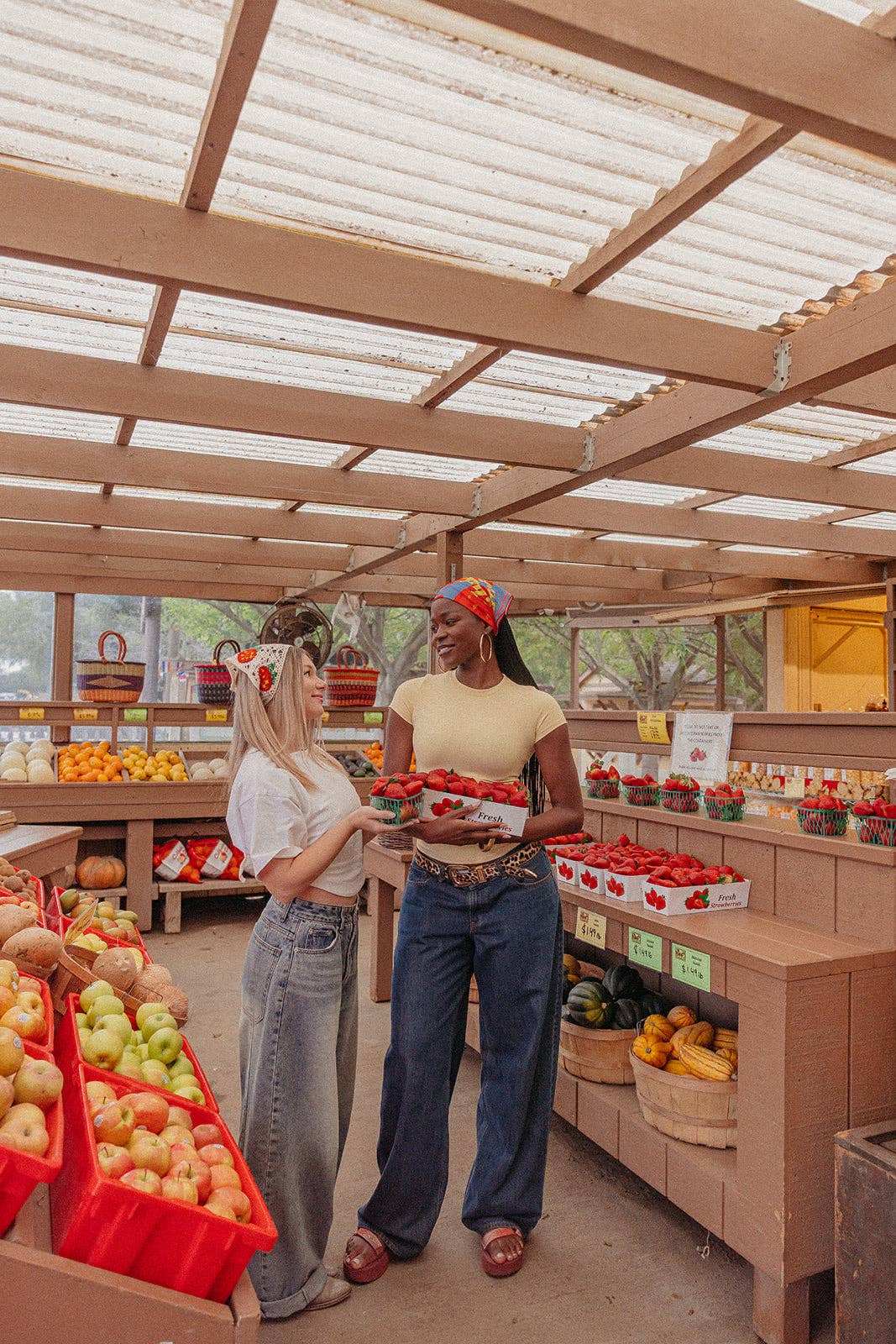 KAXI - Wholesale Bandana - Women's - KNITTED FARMERS MARKET BANDANA (2 PATTERNS)3