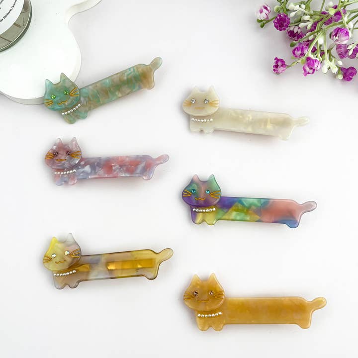 Cat Pearl Duckbill Clip for wholesale by mildstyles