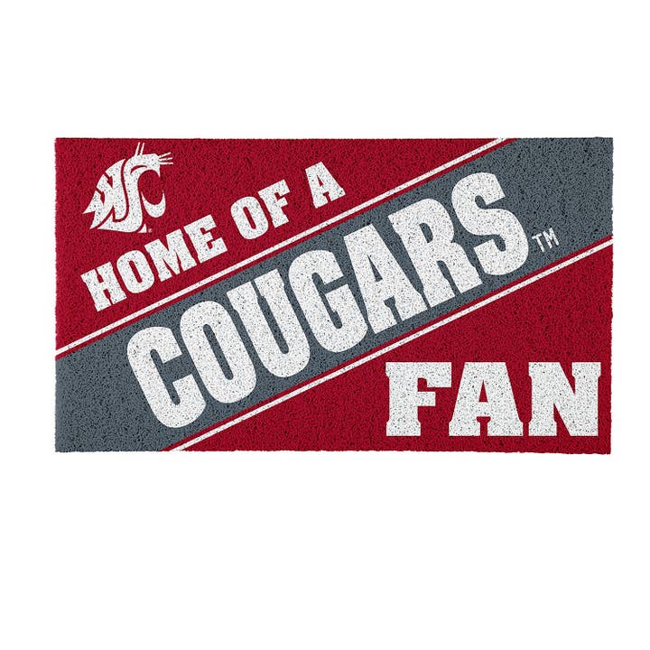 Washington State University, PVC Mat COLOR, Home of a Fan for wholesale by Evergreen Enterprises