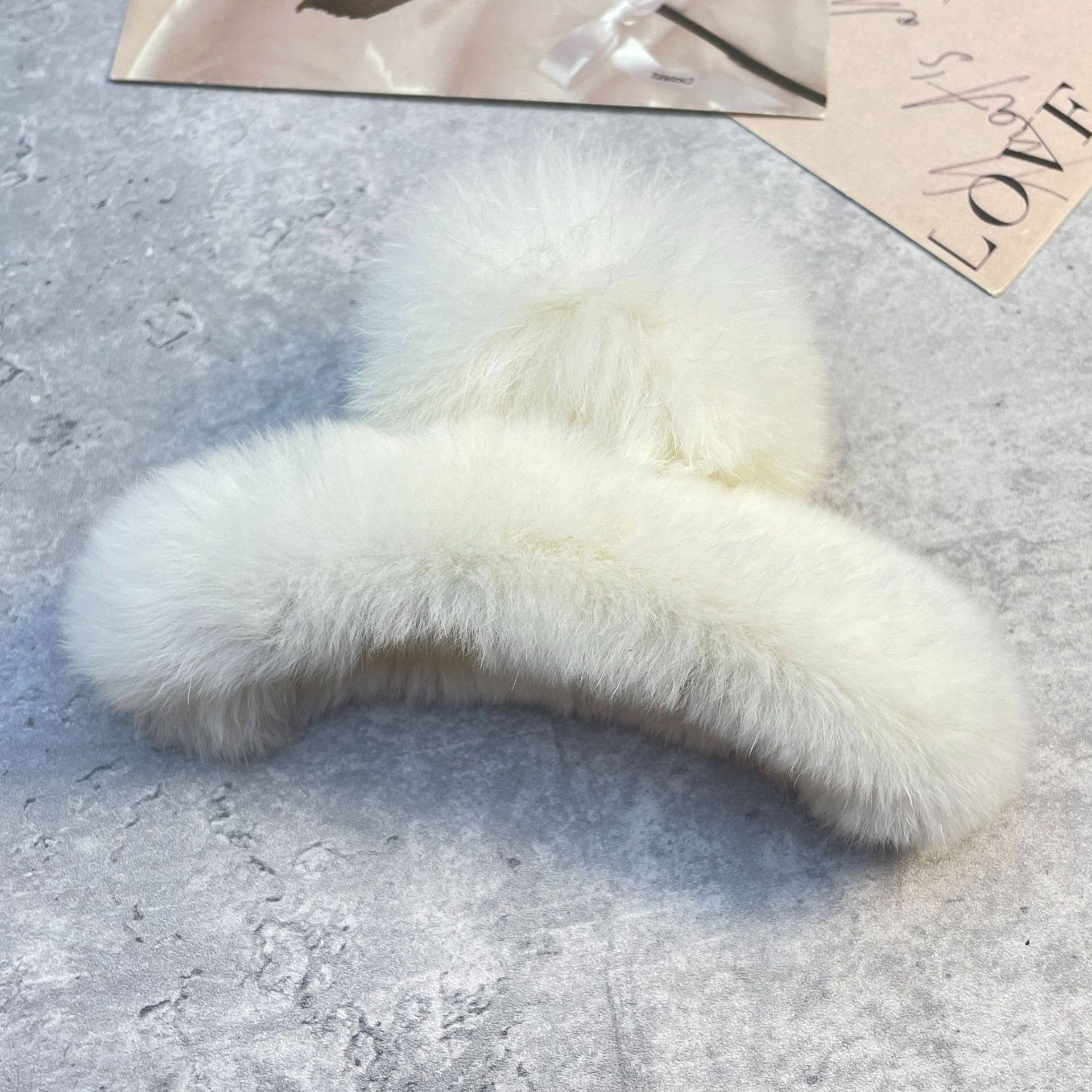 ACCITY - Wholesale Hair Clip - Women's - Rex Rabbit Fur Claws - Elegant Mixed Color Clips_CWASC159131