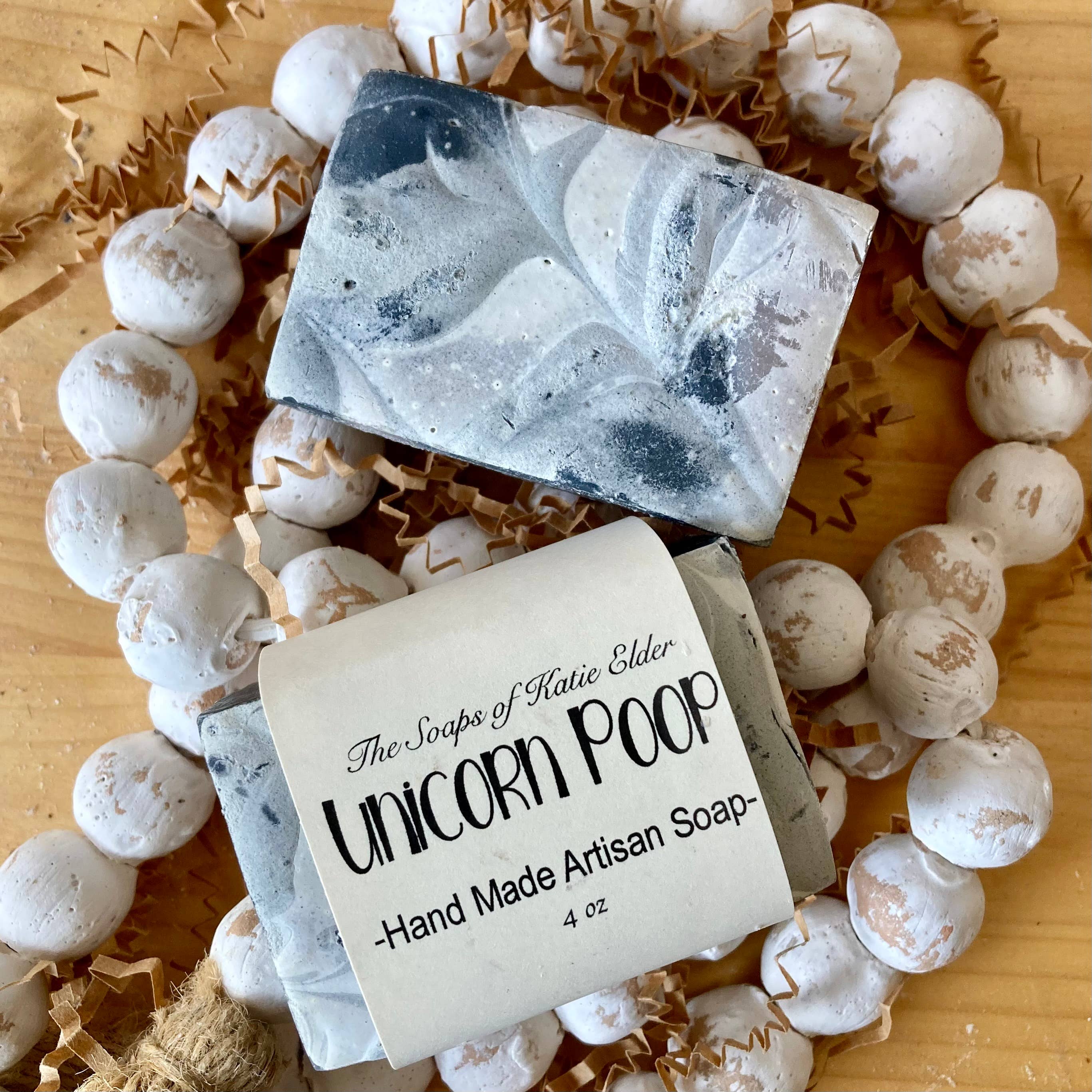 The Soaps of Katie Elder - Wholesale Bar Soap - Unicorn Poop Soap Bar 4-4.5 oz Cold Process Hydrating Soap0