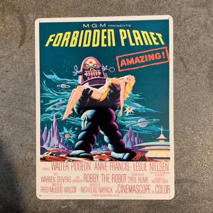The British Metal Signs Company – wholesale Sign – Forbidden Planet - Metal Movie Wall Sign