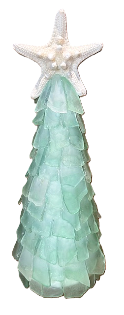 A SEAGLASS CREATION/SALTY SIGNS DESIGNS - Wholesale Christmas Decoration - 3D Seaglass Christmas Tree Box Set 2