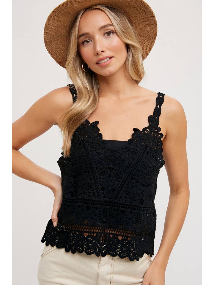 Bluivy – wholesale Camisole – Women′s – CROCHET CAMI TOP2