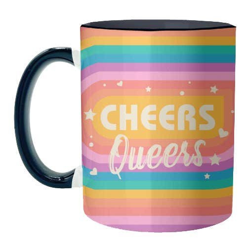 ART WOW - Vente Tasse à café - Mugs 'Cheers Queers - Pride Rainbow June7