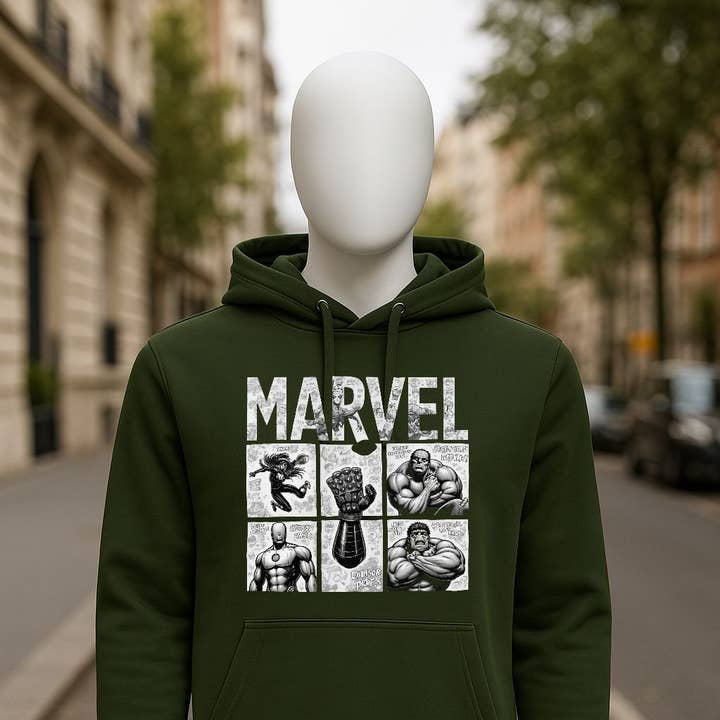 Sudadera con capucha verde oscuro para venta al por mayor de fabrica personalizacion