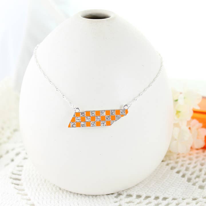 16" Tennessee Crystal Logo Necklace for wholesale by Seasons Jewelry