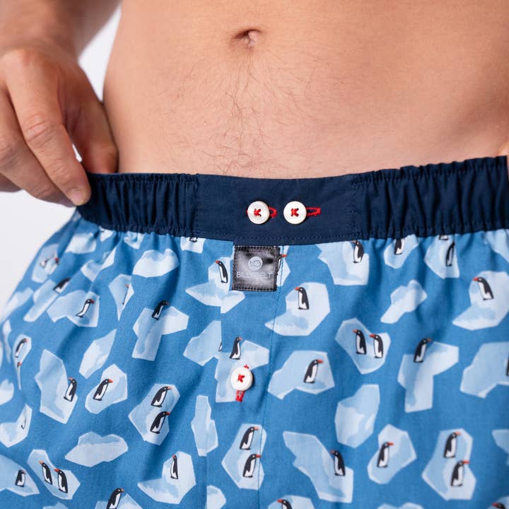 BILLYBELT - Wholesale Underwear - Men's - 100% Organic Cotton Boxer Shorts - Penguin3
