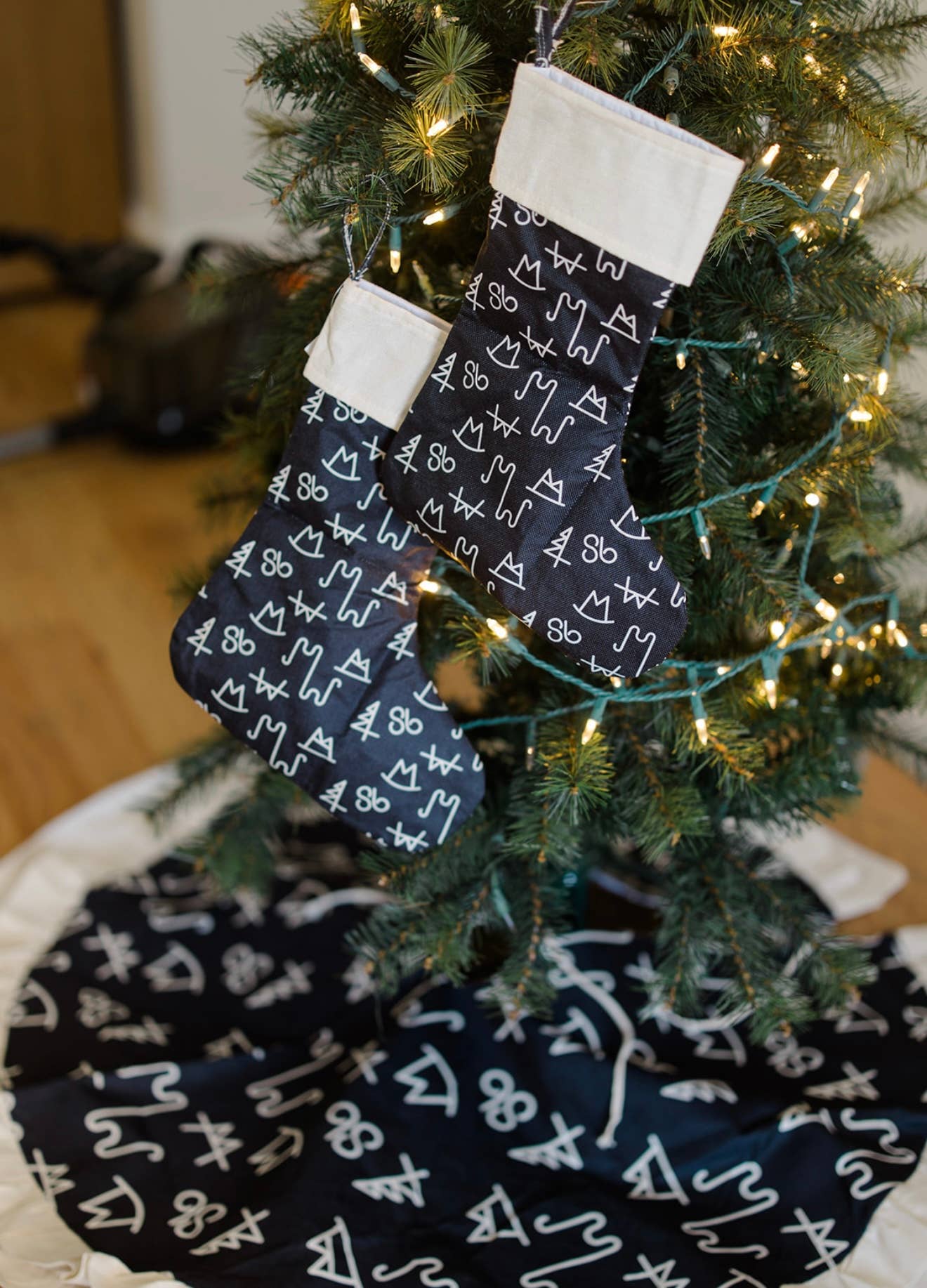 The Front Porch Label - Wholesale Holiday Stocking - Black Brand Christmas Stocking4