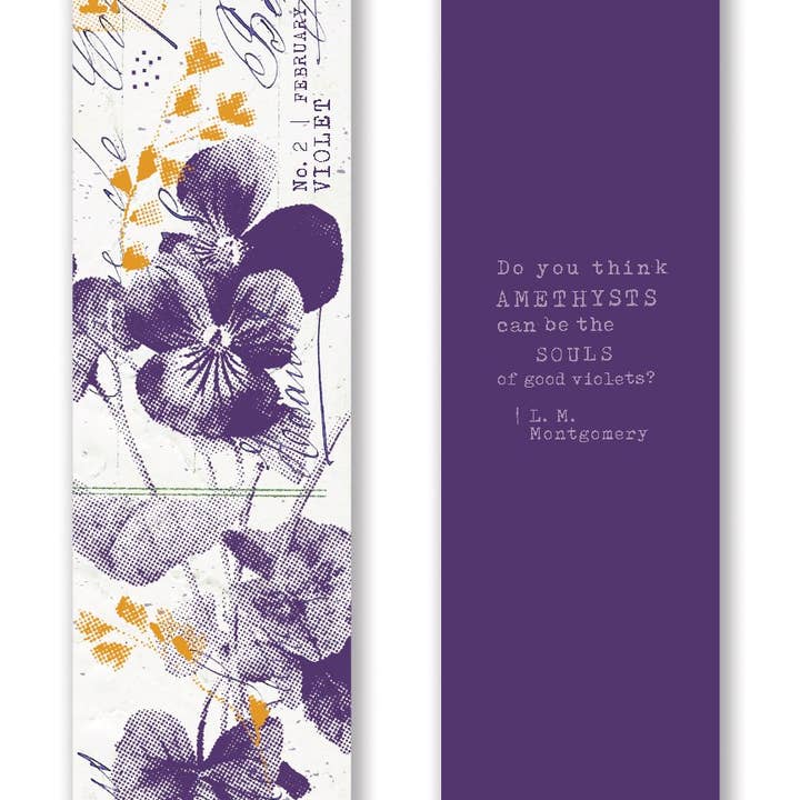 Gibbs Smith - Wholesale Bookmark - Mark the Year Bookmark Box A Floral Bookmark for Each Month2