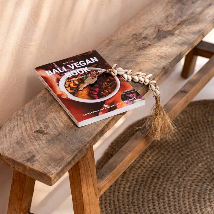 Bazar Bizar Living - Venta al por mayor Llavero - Unisex - Llavero de espina de pescado de rafia - blanco natural1