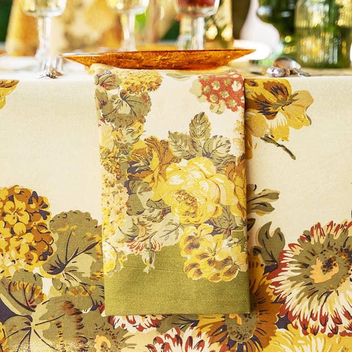 Autumn Gathering Napkin Set of 4 - Harvest for wholesale by April Cornell