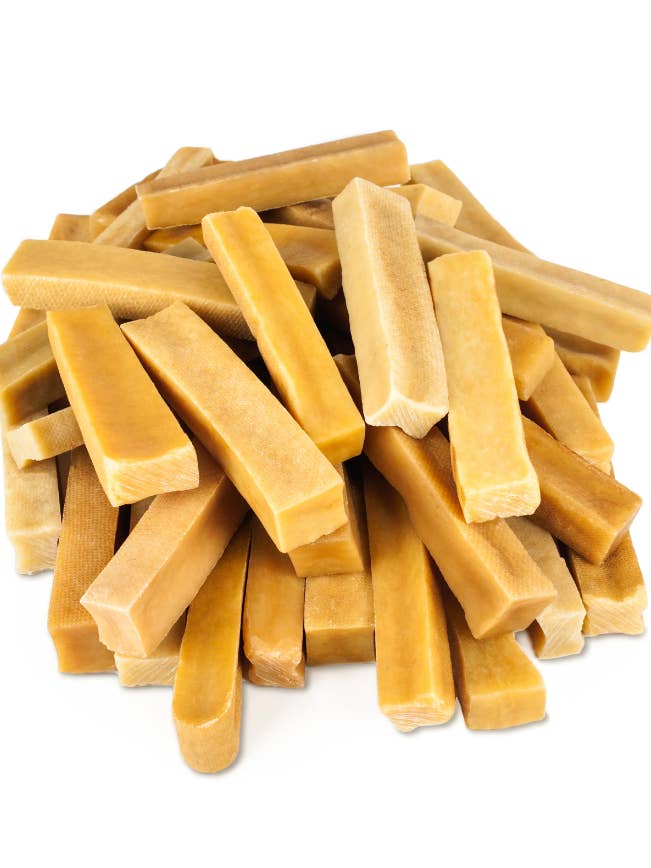 Lot de mâchouilles naturelles au fromage de yak pour la vente par Mighty Paw