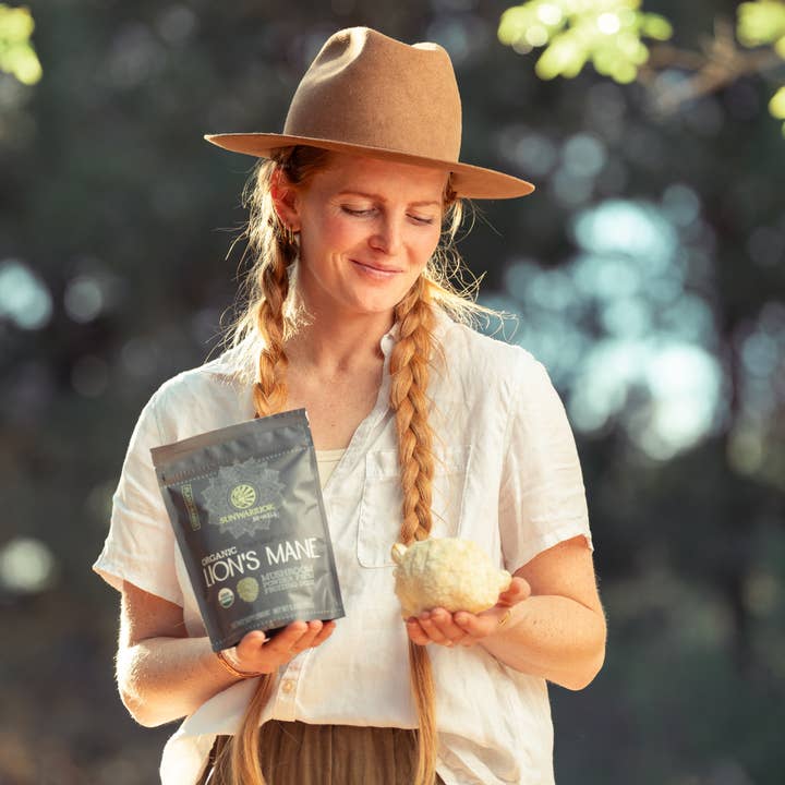 Sunwarrior - Wholesale Powdered Health Drink - Be Well Organic Lion's Mane Mushroom Powder Drink Mix