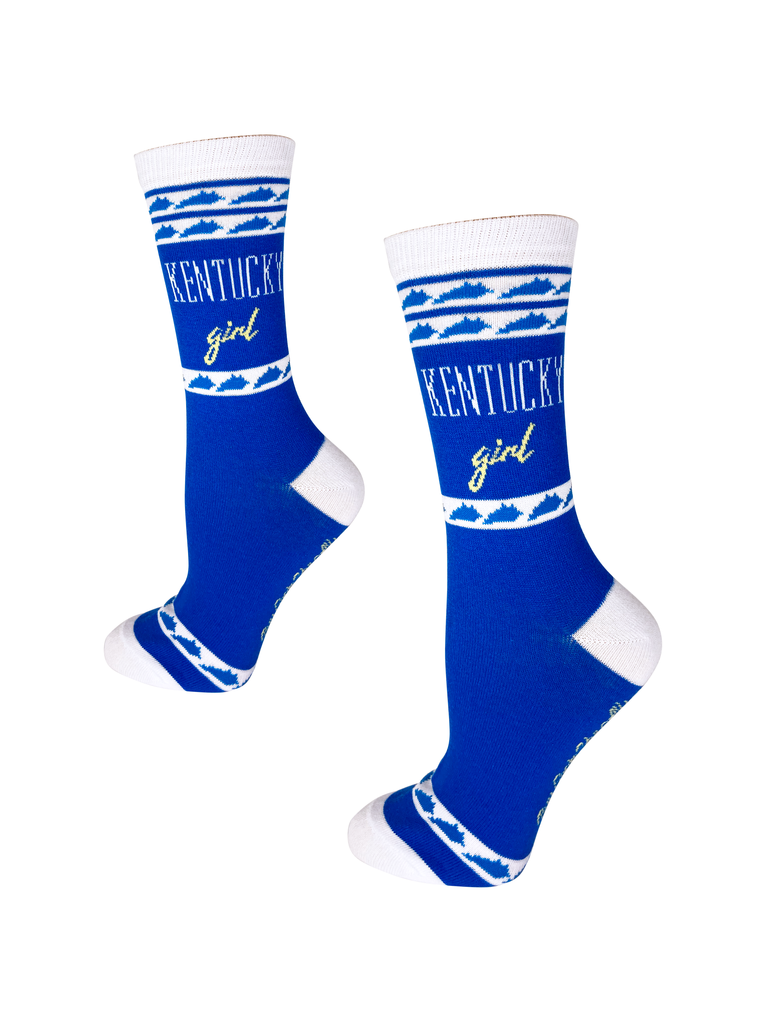 Buy Socks You All - Wholesale Socks - Women's - Kentucky Girl Blue and White Women's Socks2