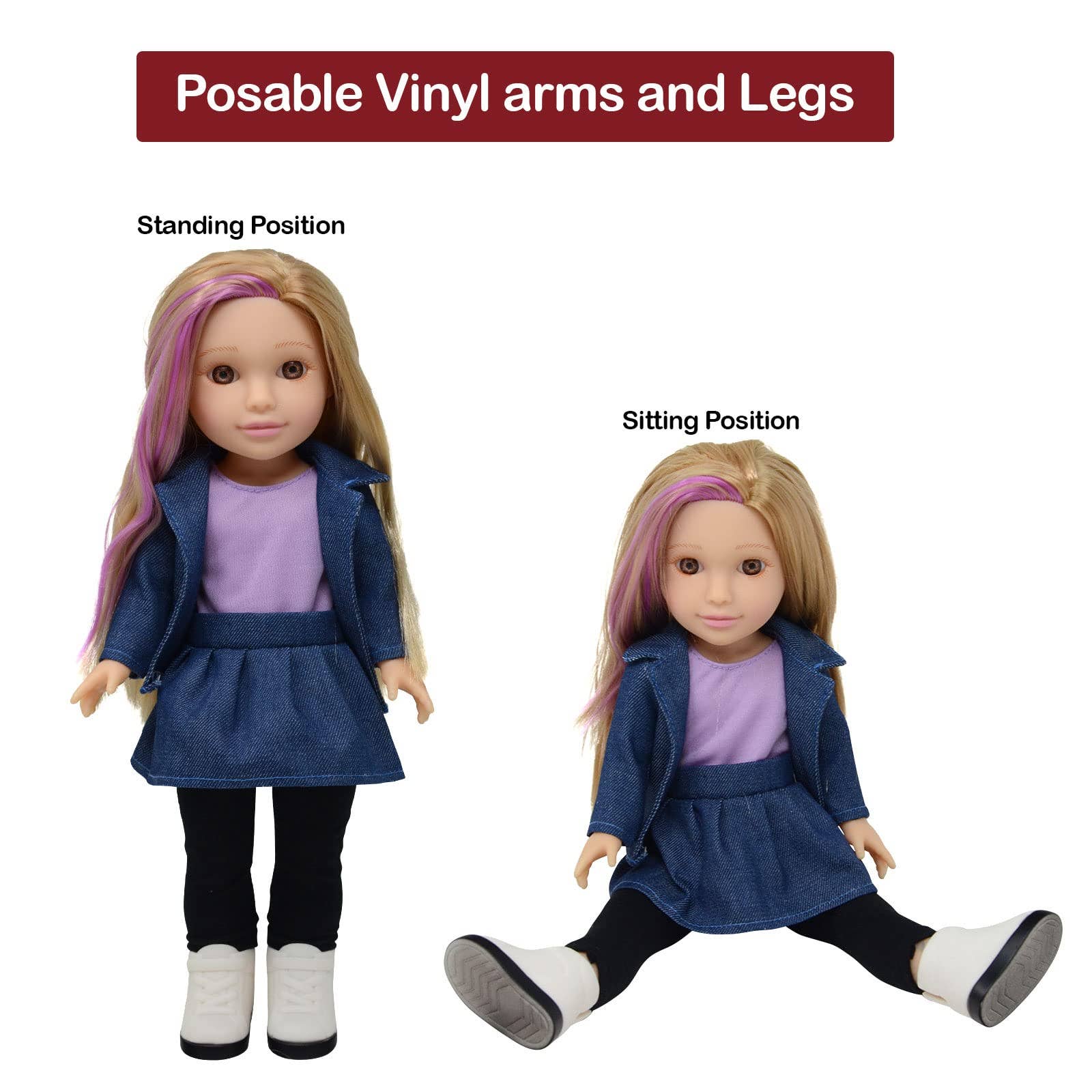 The New York Doll Collection - Wholesale Doll - Kids - Glamour Girlz 14" Poseable Fashion Doll5