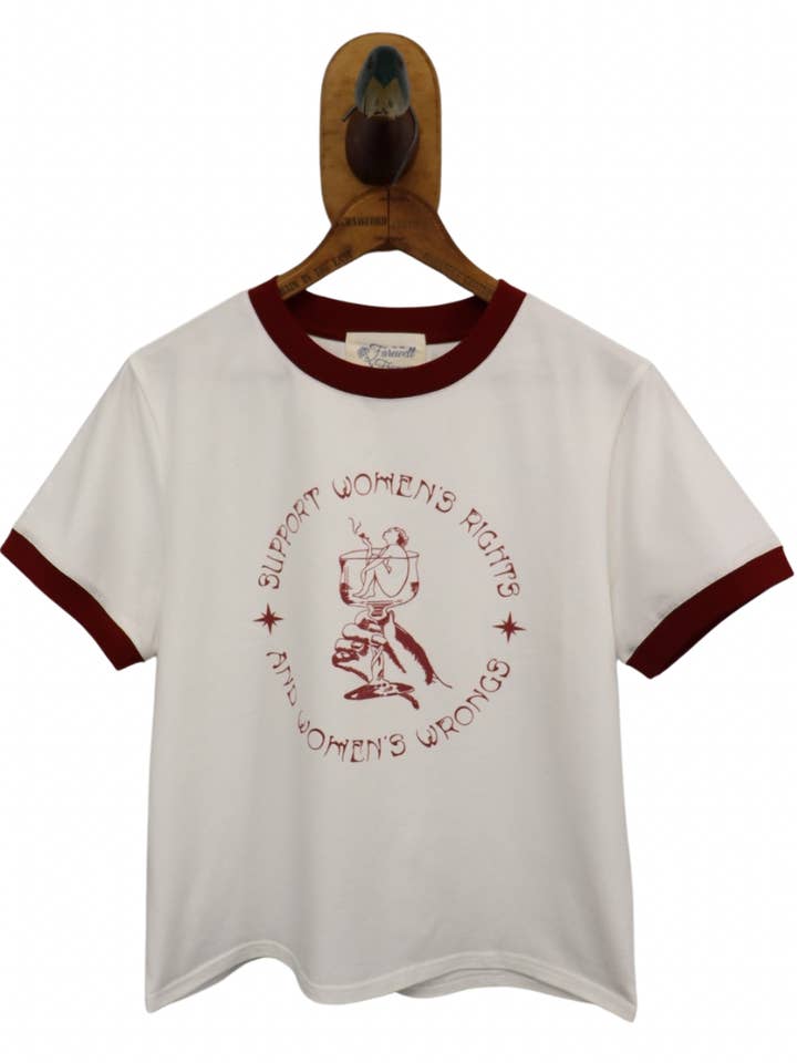 Farewell Frances - Wholesale Screen Printed T-Shirt - Women's - Women’s Rights Ringer Tee
