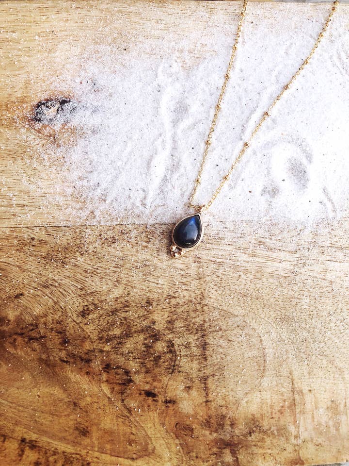 Labradoriet ketting in boho stijl voor wholesale door Boho Breath