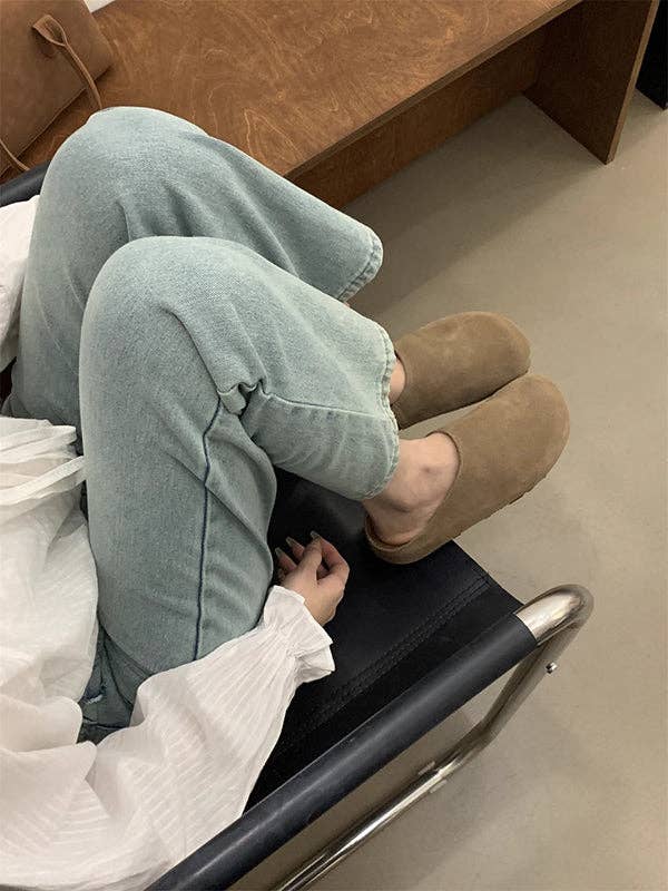 VividLux - Wholesale Slippers - Women's - Round-Toe Split-Joint Flat Shoes Slippers&Mules12