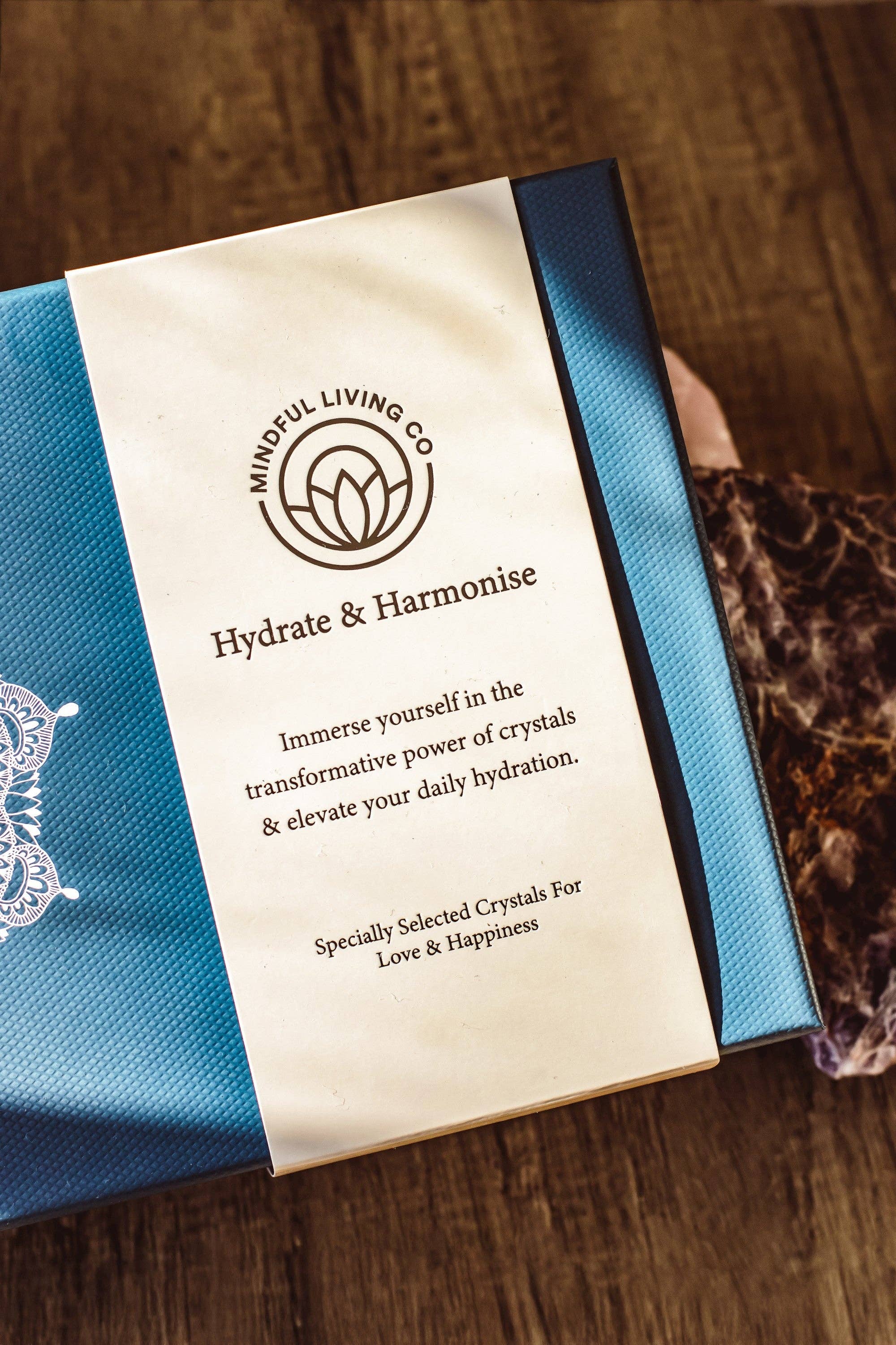 Mindful Living Co. - Wholesale Water Bottle - Crystal Water Bottle Gift Set For Love And Happiness2