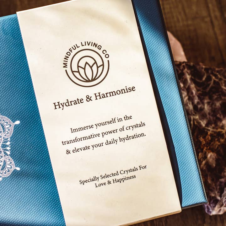 Mindful Living Co. - Wholesale Water Bottle - Crystal Water Bottle Gift Set For Love And Happiness2