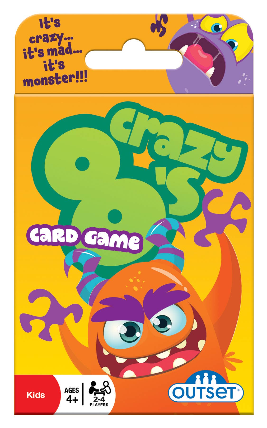 Outset Games and Cobble Hill Puzzles - Vente Jeux de cartes - Jeu de Cartes Crazy 8's - Édition Chaos des Monstres 👹2