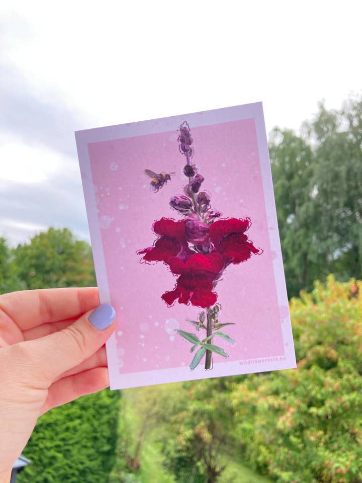 Postcard A6 # 0002 for wholesale by Wildflower Oslo