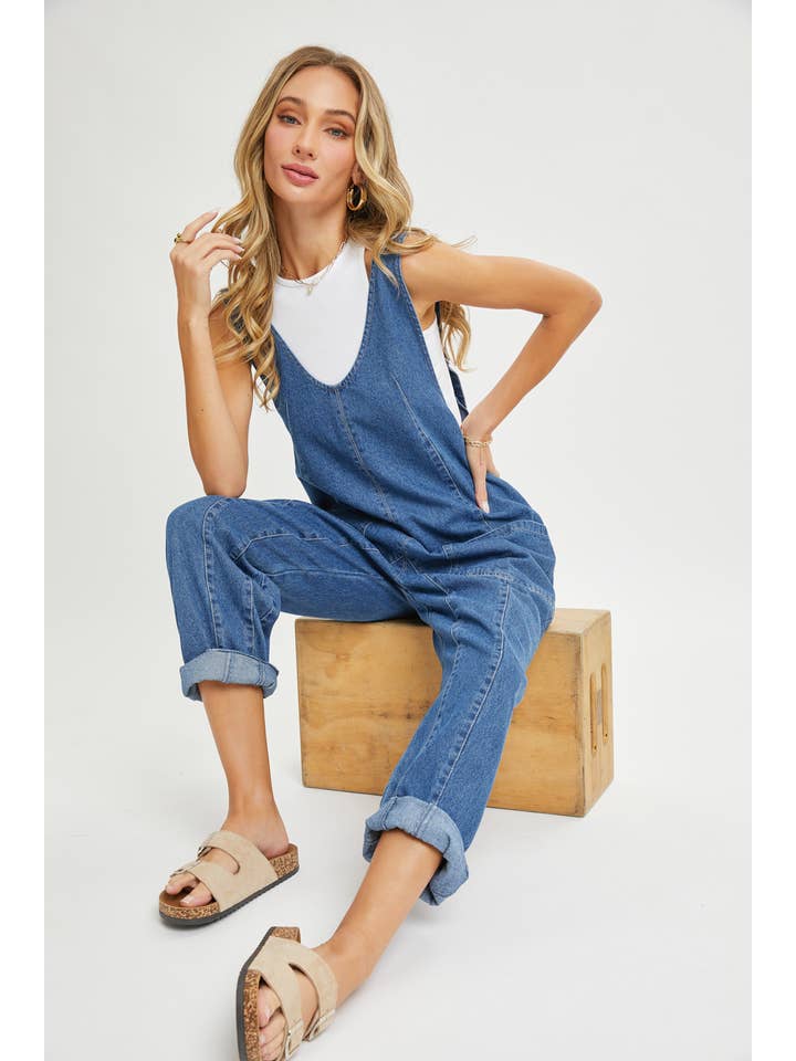 Sweet Lovely by Jen - Wholesale Jumpsuit - Women's - BESTSELLER ONE-AND-DONE DENIM JUMPSUIT21