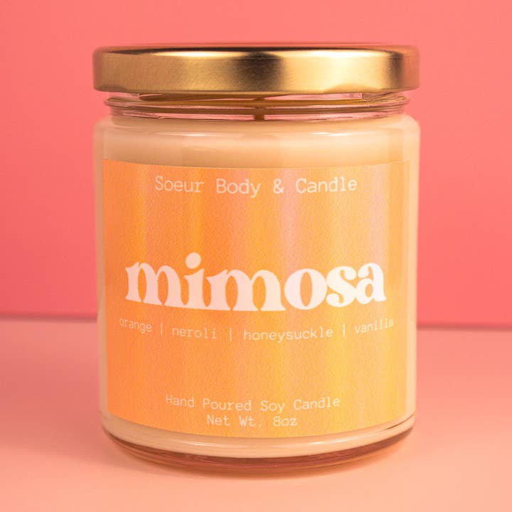 Soeur Body and Candle - Wholesale Jar/Filled Candle - Mimosa Soy Candle0