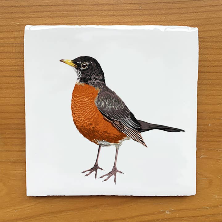 American Robin – Vintage Style Tile for wholesale by MYRTE