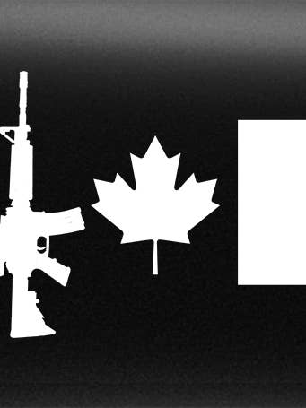 C7 Flag Vehicle Bumper Sticker for wholesale by Canada for Victory