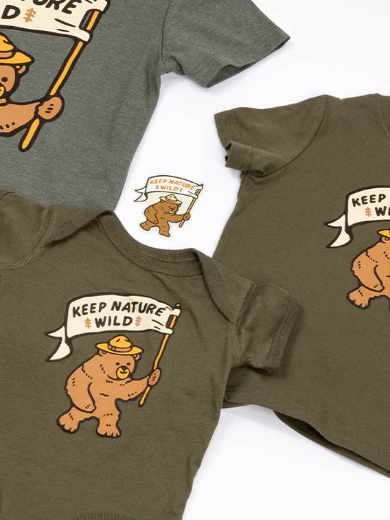 Keep Nature Wild - Wholesale Bodysuit (Non-Footed) - Baby - Happy Camper Bear Baby Bodysuit | Olive8