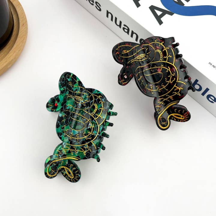 TheDivaSoap - Wholesale Hair Clip - Women's - Mamba Snake Hair Clip, Acetate Snake Claw Clip
