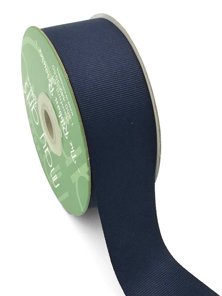 Fita de Grosgrão de 1,5" Azul Escuro por atacado de May Arts Ribbon