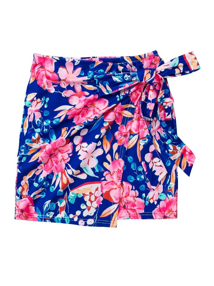 LALA LOO – wholesale Skirt – Women’s – Floral Bodycon Mini Skirt
