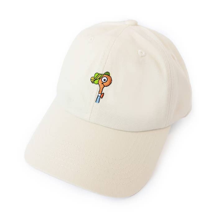 Three Potato Four - Wholesale Baseball Cap - Unisex - 3P4 x Richard Scarry® - Lowly Worm Dad Hat (Ivory)