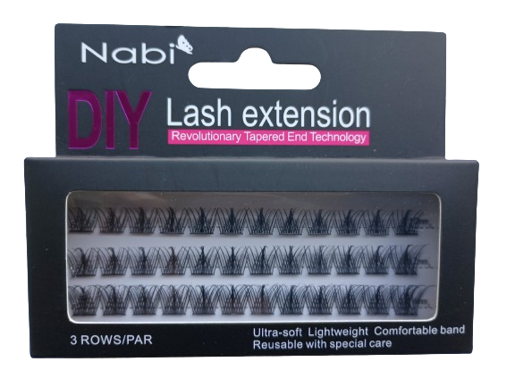 Nabi Cosmetic - Vendita all'ingrosso Ciglia finte - FMD-05A 12 stili Set di Estensioni Ciglia Fai-da-te 6DZ Set A3