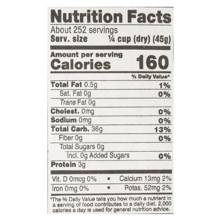 Everyday Supply Co - Wholesale Rice - Lundberg Organic California White Basmati Rice - 25lb1