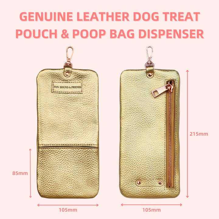 Von Hound And Friends - Wholesale Pet poo bag dispenser - Leather Phone and Poop Bag Holder5
