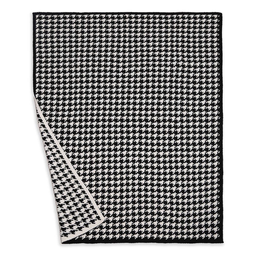 Fashion City - Wholesale Throw Blanket - Houndstooth Pattern Luxury Soft Throw Blanket6