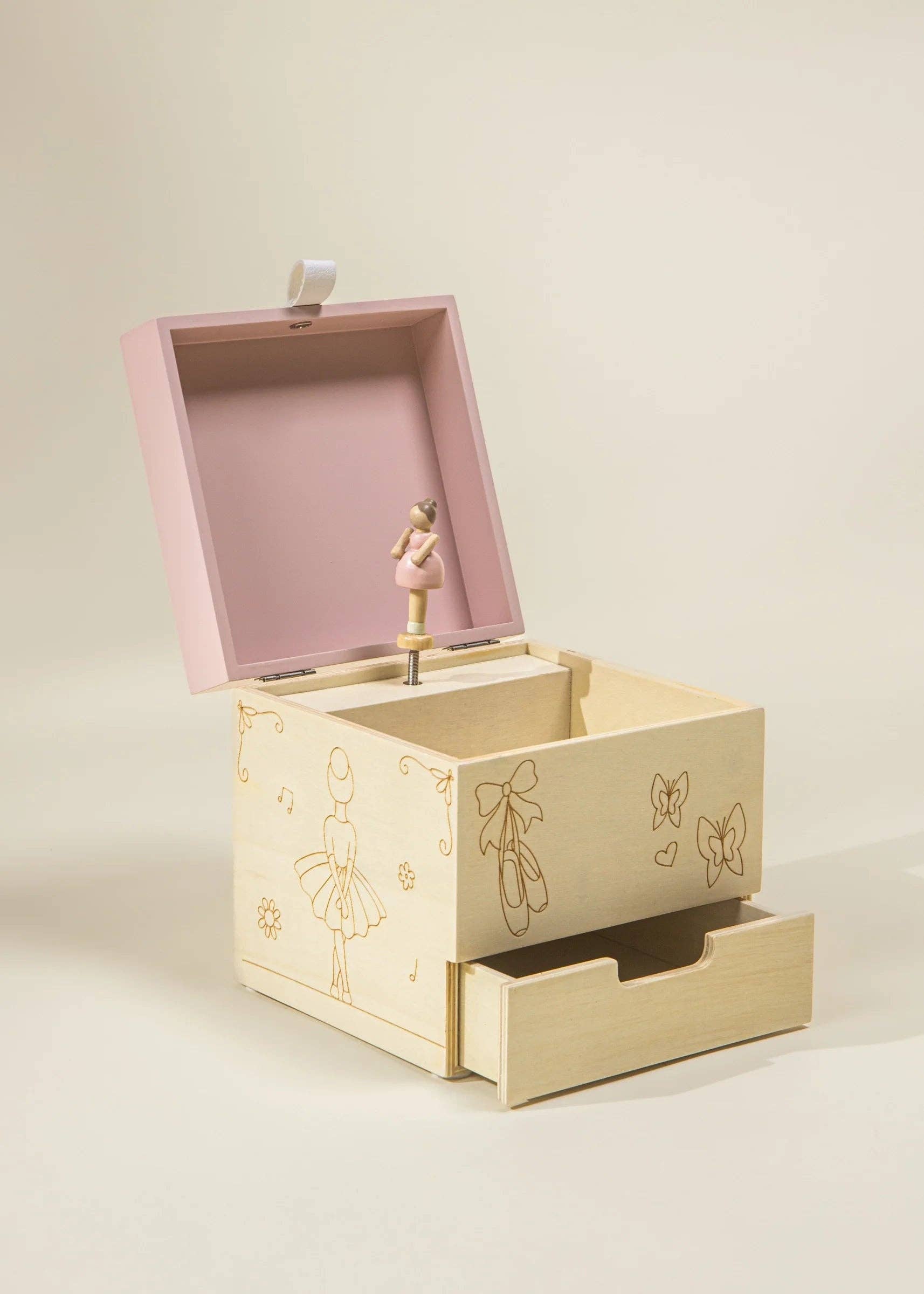 Coco Village – wholesale Music box – Child & baby – Wooden Musical Souvenir Box - Ballerina0